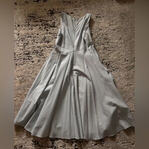 Ann Taylor Blue and White Striped Dress